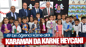 Karaman'da 49 bin öğrenci karne aldı