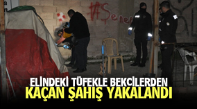 Karaman'da elindeki tüfekle bekçilerden kaçan şahıs, kovalamaca sonucu yakalandı