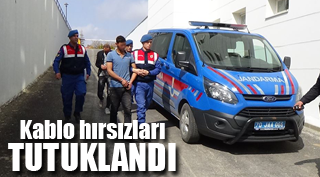 Karaman’da kablo hırsızları tutuklandı