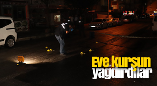Karaman'da kimliği belirsiz kişilerce bir ev kurşunlandı