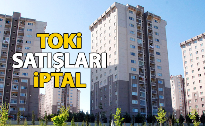 Karaman'da TOKİ satışları iptal edildi