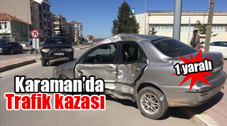 Karaman'da Trafik Kazası