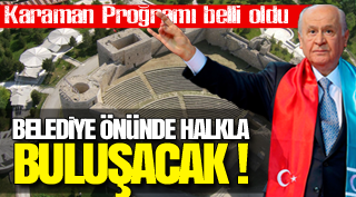 MHP Lideri Devlet Bahçeli'nin programı belli oldu