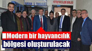 Modern bir hayvancılık bölgesi oluşturulacak !