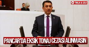 PANCAR'DA EKSİK TONAJ CEZASI ALINMASIN