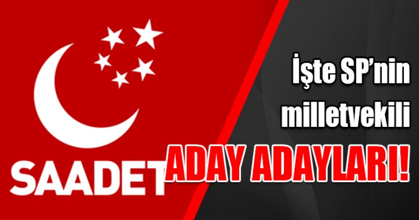 Saadet Partisi'nde 10 Aday Aday