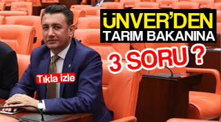 TARIM BAKANI’NA 3 SORU