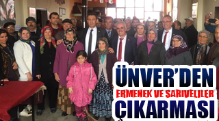 ÜNVER’DEN ERMENEK VE SARIVELİLER ÇIKARMASI