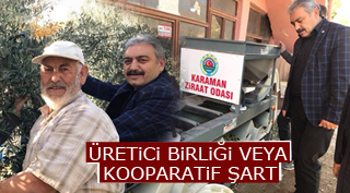 ÜRETİCİ BİRLİĞİ VEYA KOOPARATİF ŞART
