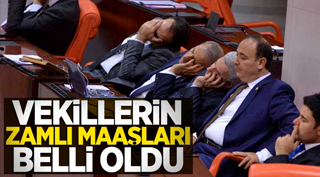 Vekillerin zamlı maaşları belli oldu