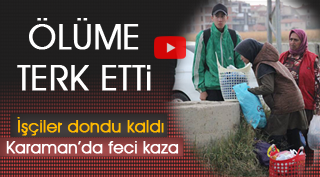 YAŞLI ADAMA ÇARPTI